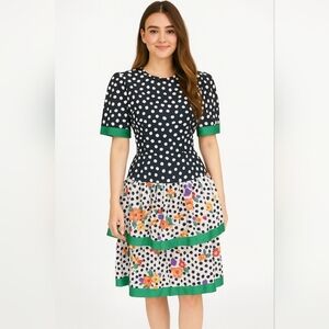 William‎ Pearson RARE Vintage 1970's Fairy Floral Flirty Dress Size 10